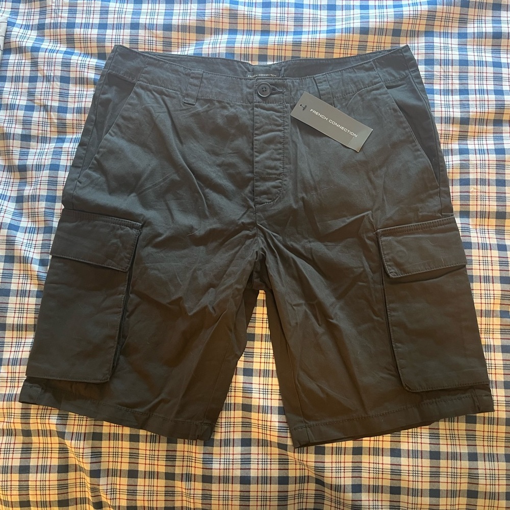 French Connection Khaki Cargo Shorts